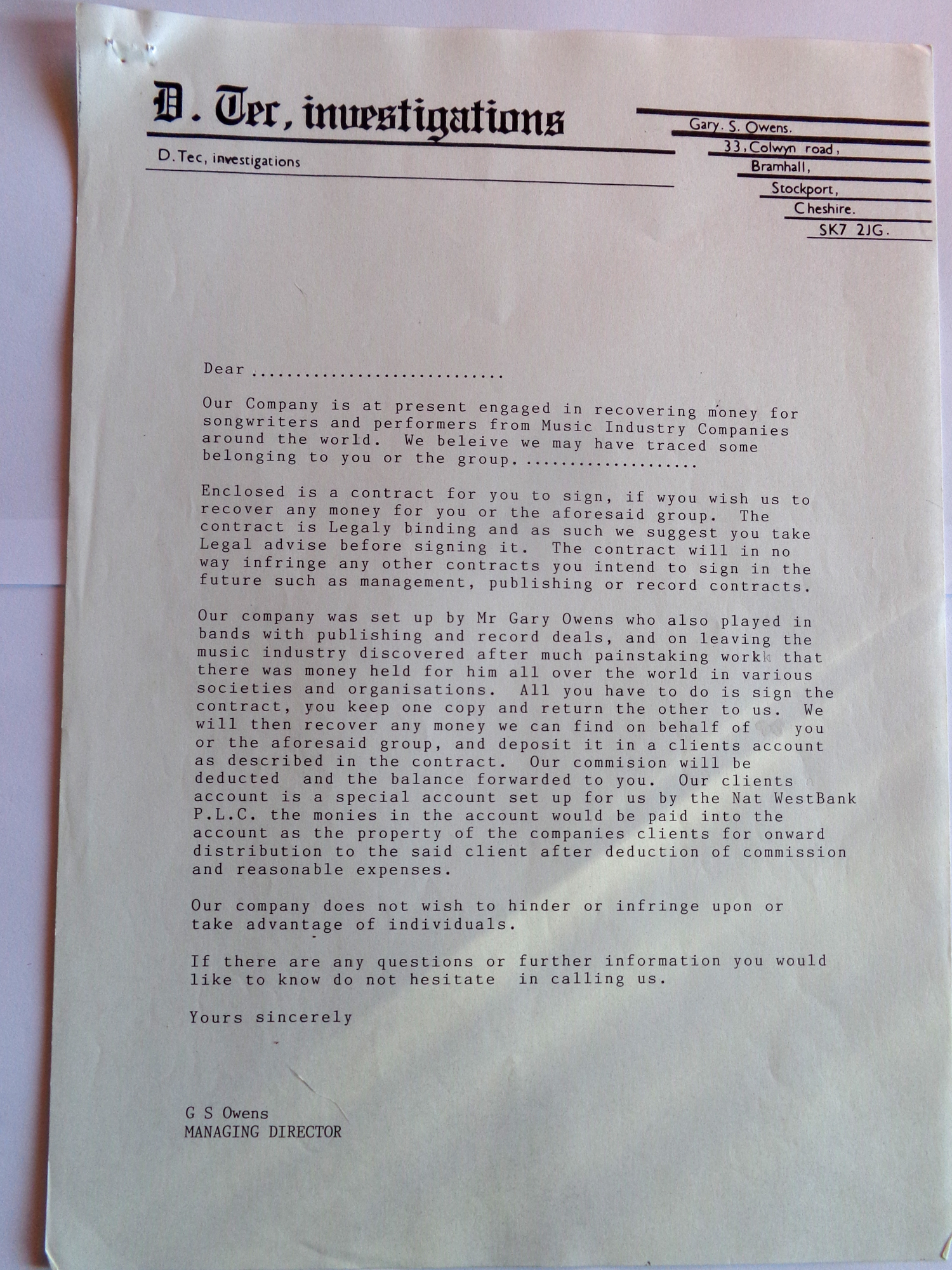 10 UK - The Gary Owens Story