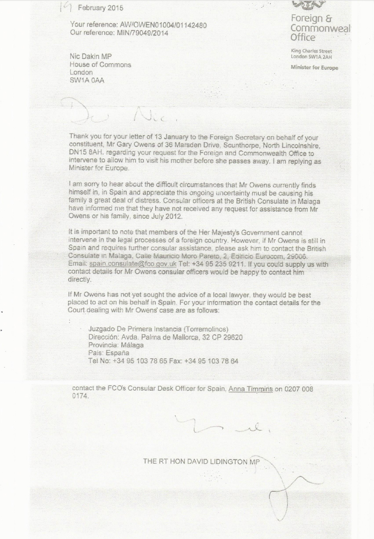 15-02-19-FCO-letter - The Gary Owens Story Mason Gang Stalking, Targeted Individual, Freemason Gangstalking, Voice To skull, V2K, Mind Control
