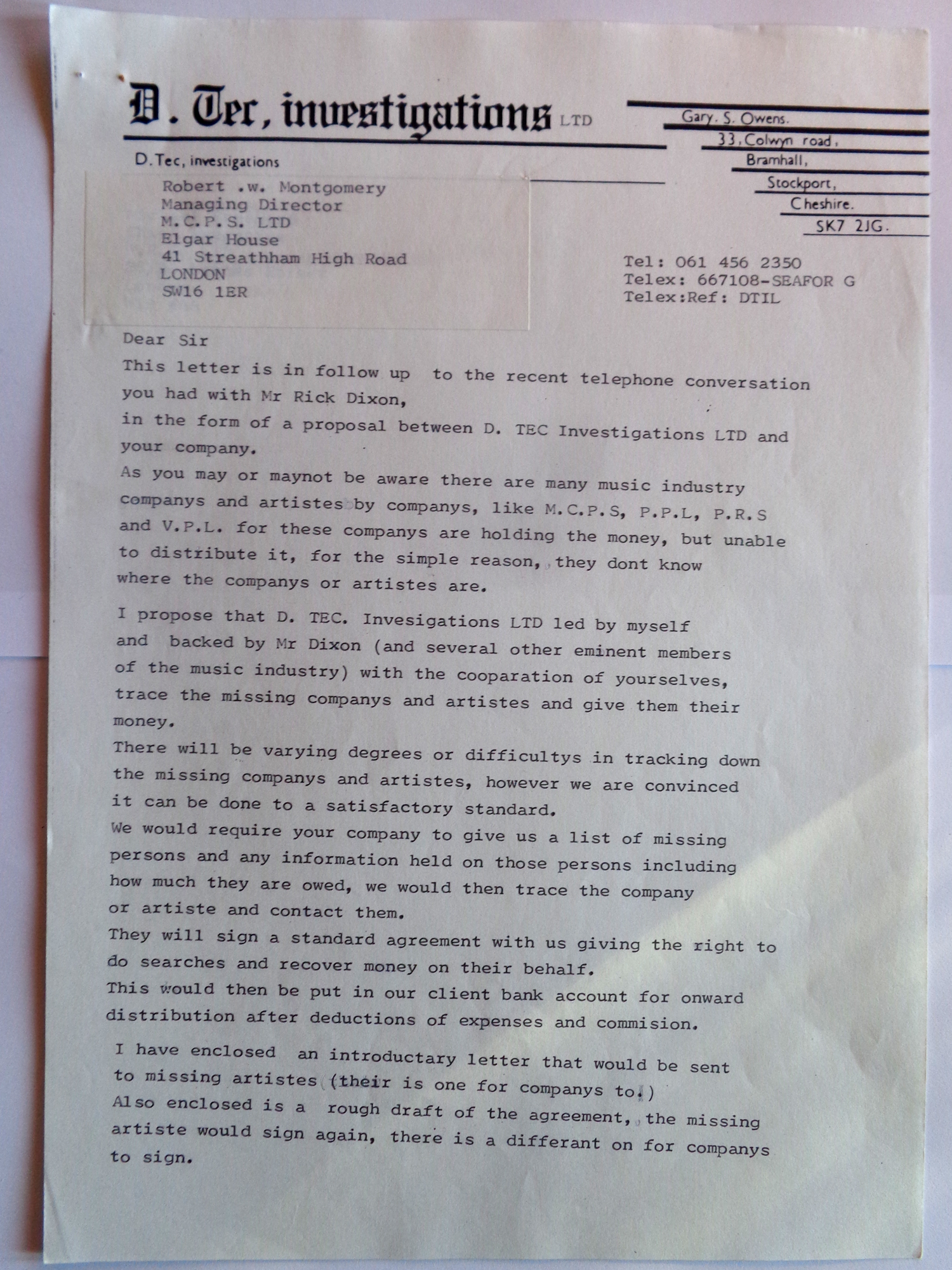 15 UK - The Gary Owens Story