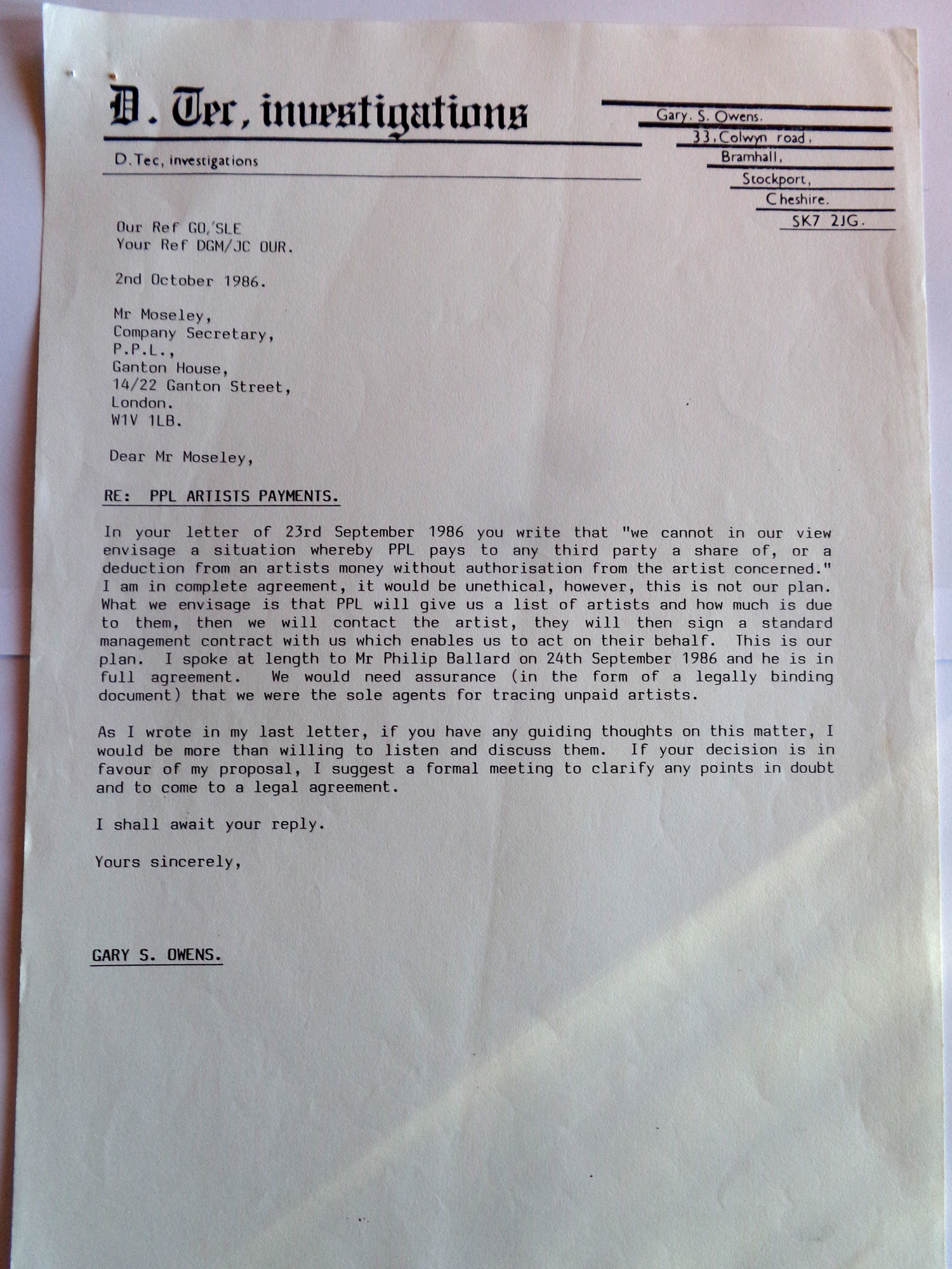 3 UK - The Gary Owens Story