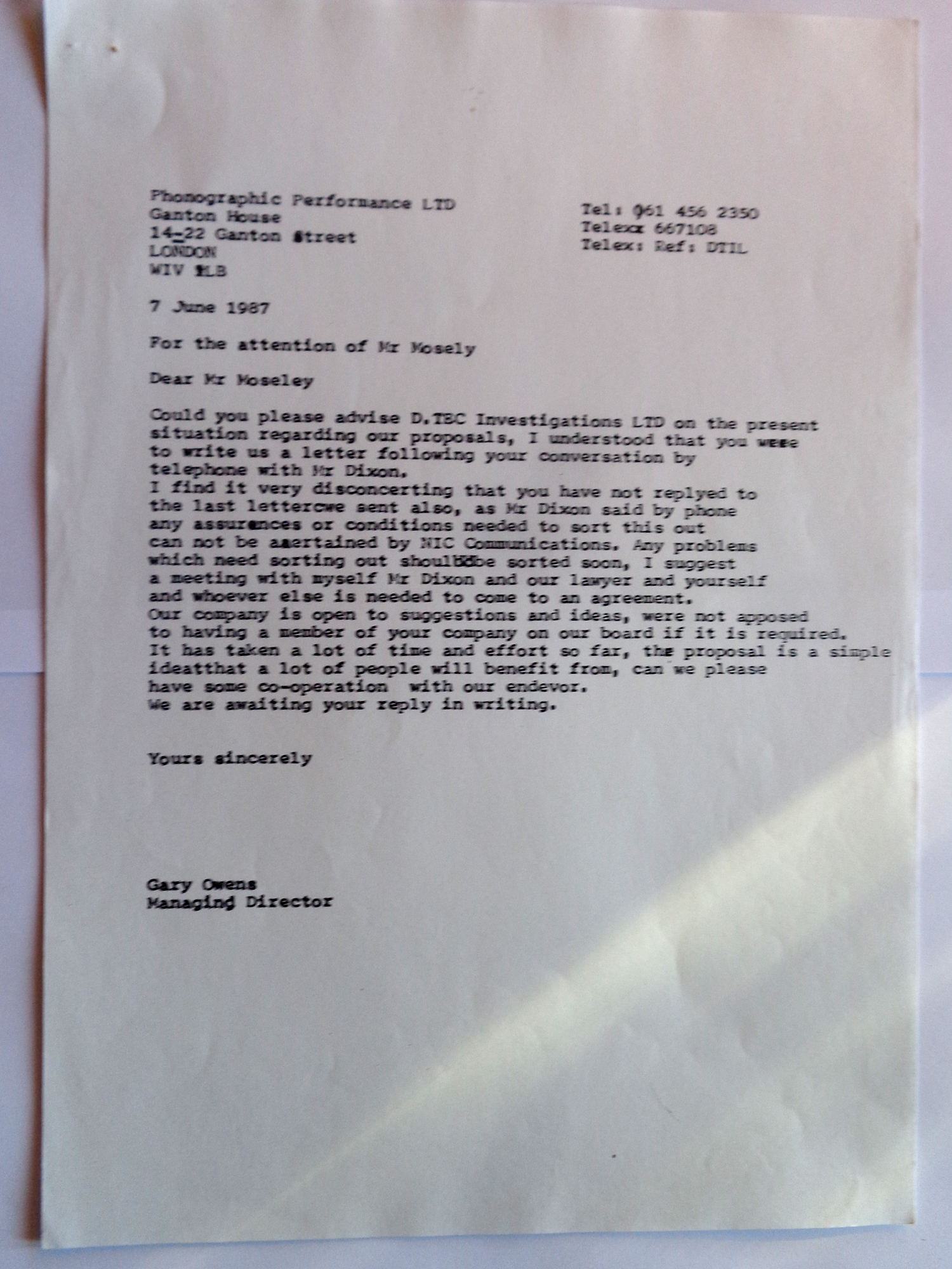 4 UK - The Gary Owens Story